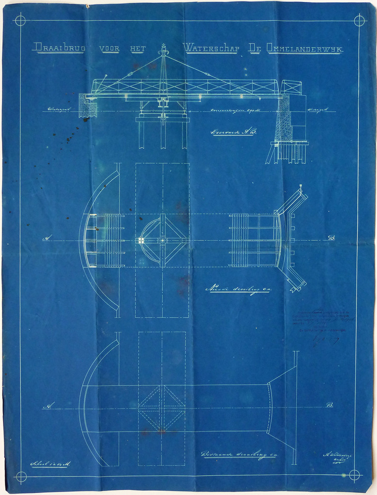 draaibrug voor het waterschap de ommelanderwijk