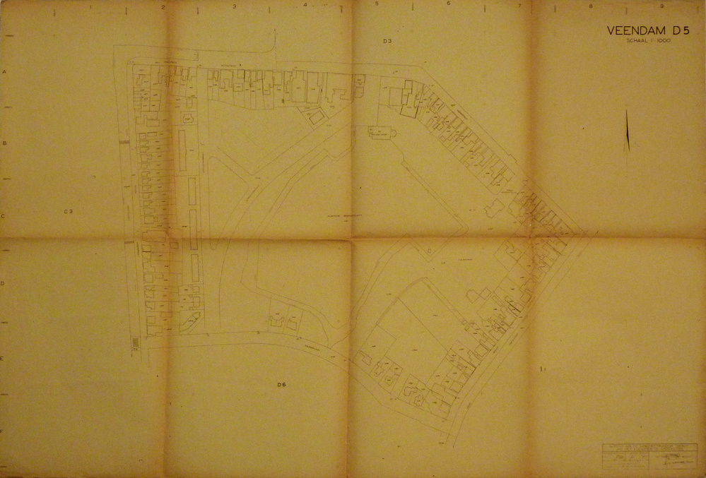 Veendam D5 schaal 1:1000 (plan Zuid Noord)