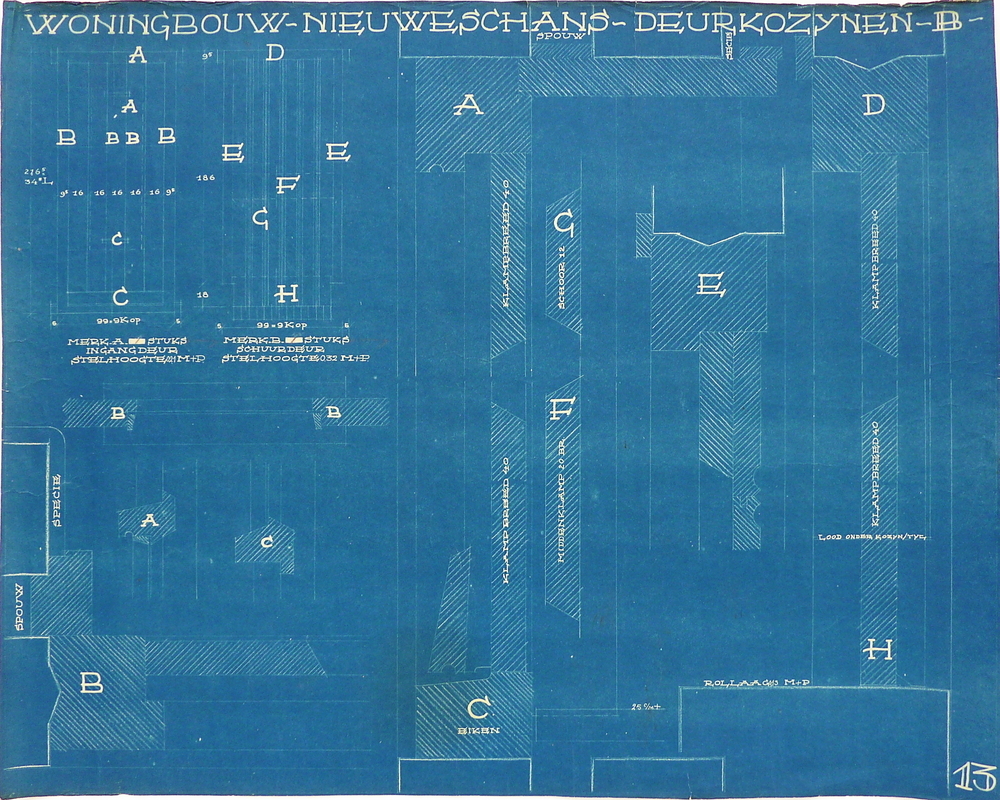 woningbouw nieuweschans deurkozijnen B 13