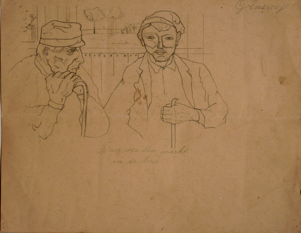 terug van den markt in de bus