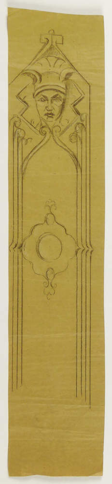 ontwerptekening ornament, doel onbekend, vooraanzicht