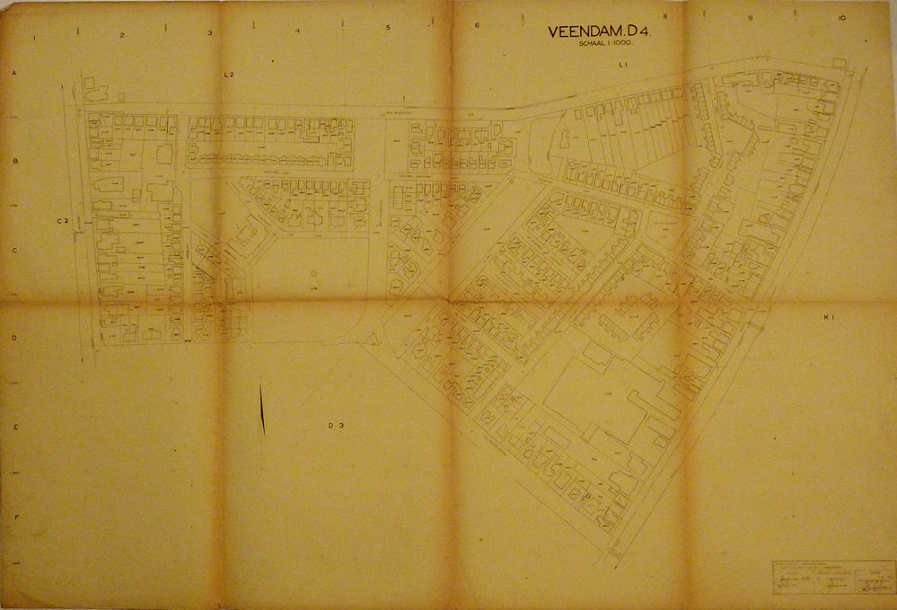 Veendam D4 schaal 1:1000 (plan Midden)