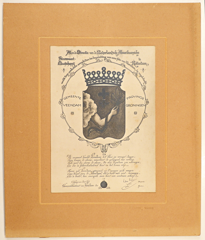 Oorkonde S.S.Veendam