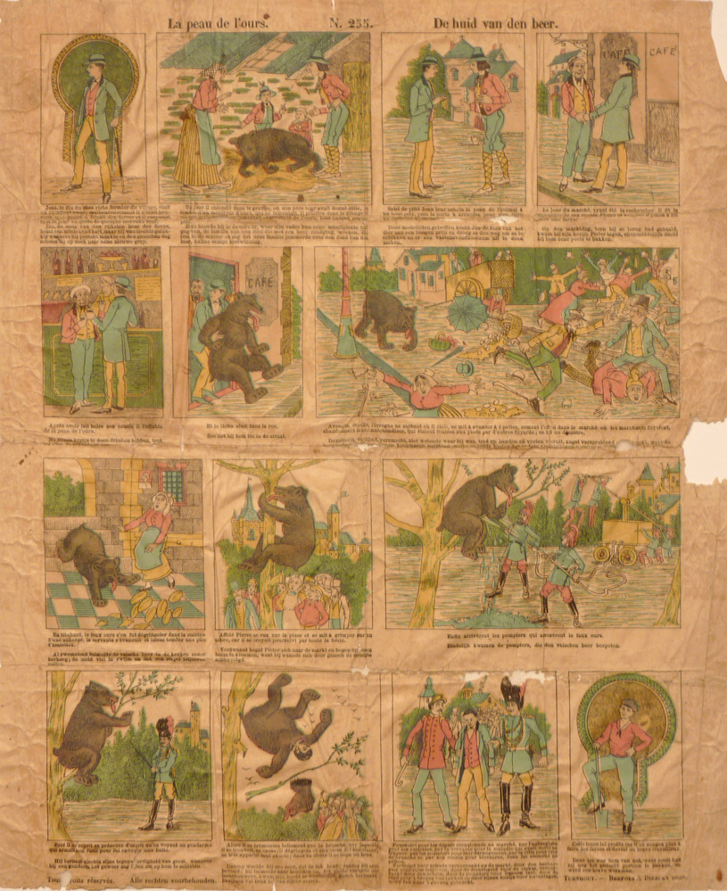 le peau de l'ours No 255 De huid van den beer