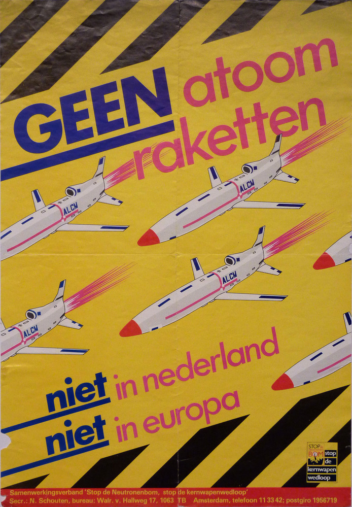 geen atoom raketten niet in nederland niet in europa