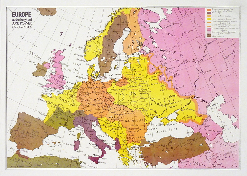 europe at the height of Axis power oktober 1942