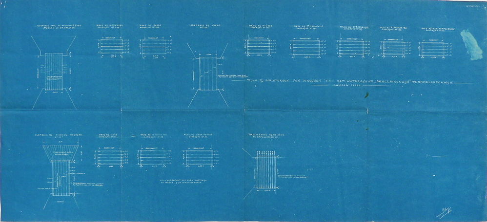 plan van het versterken van bruggen tbv waterschap Ommelanderwijk