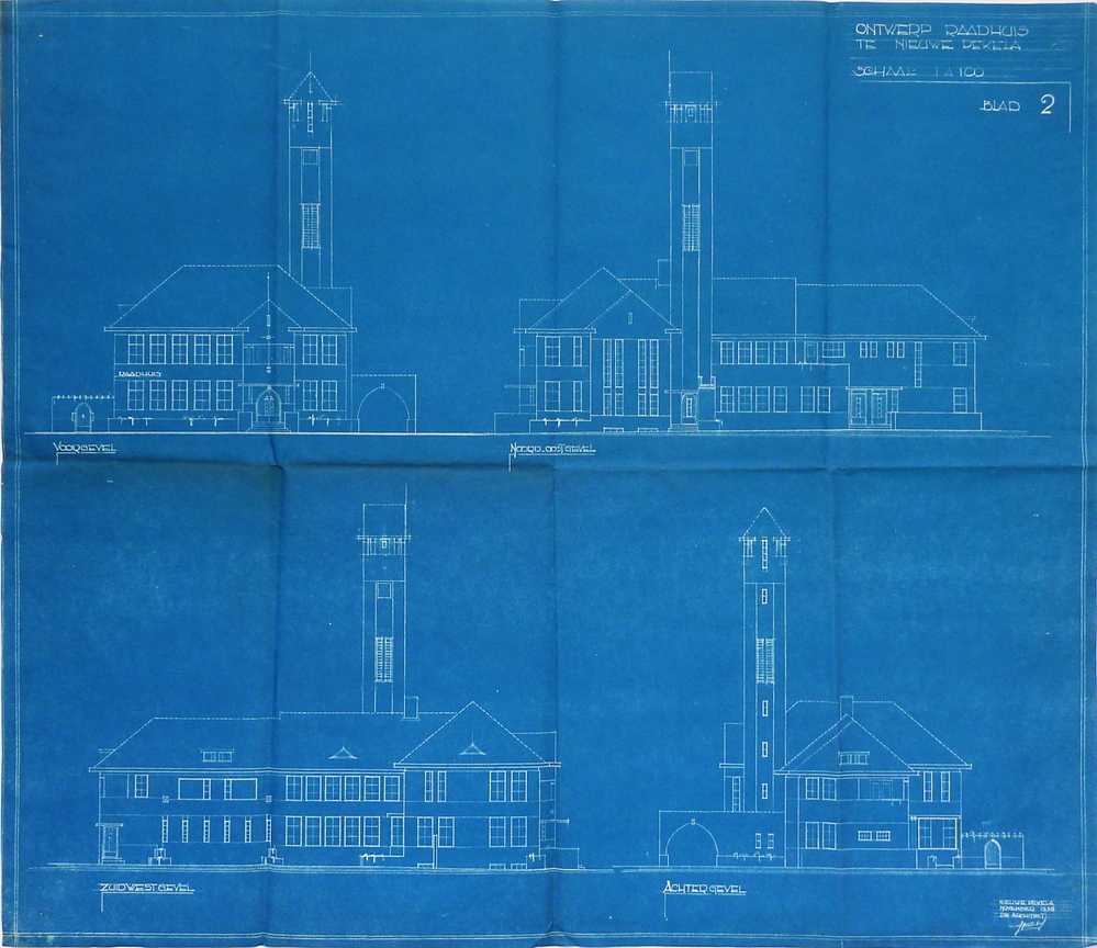 ontwerp raadhuis te nieuwe pekela blad 2