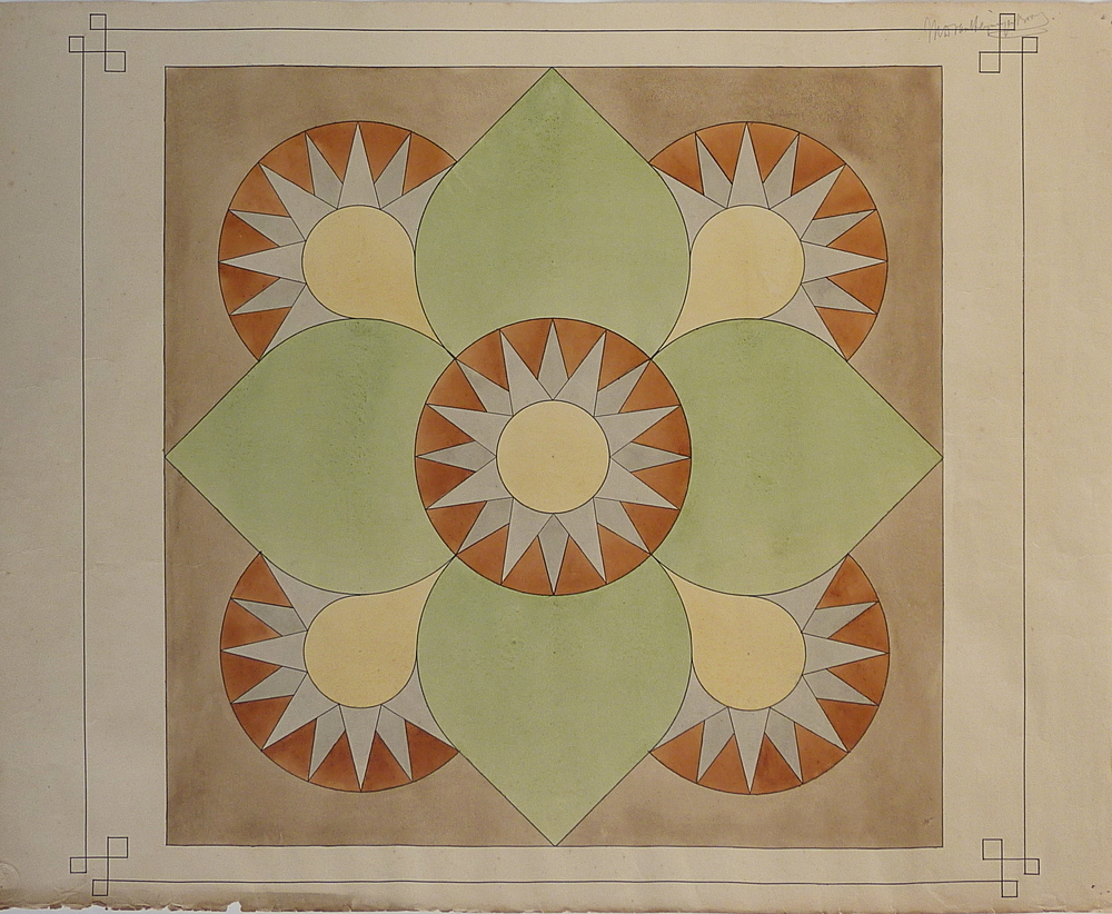 ster en blad en cirkel en ovaal