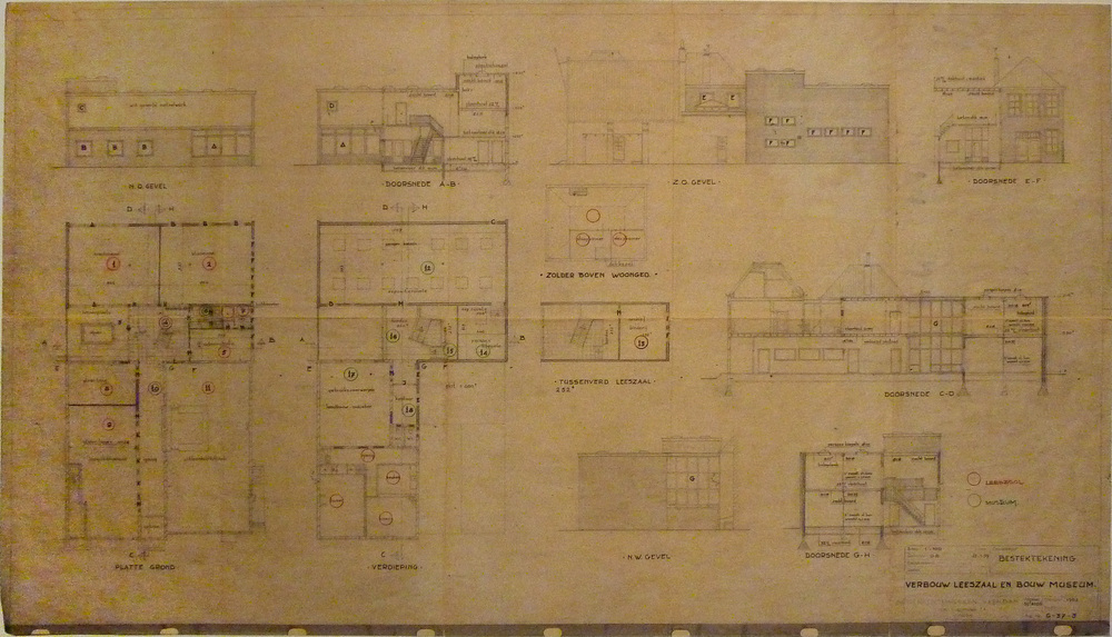 verbouw leeszaal en bouw museum bestektekening