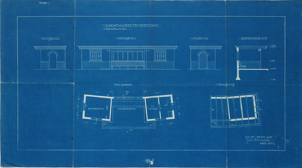 wachthuisje Veendam schaal 1:50