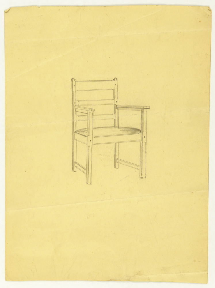 ontwerptekening stoel