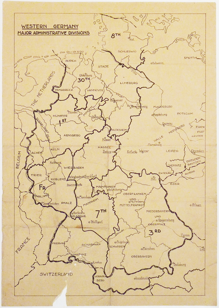 Western Germany Major Administrative Divisions