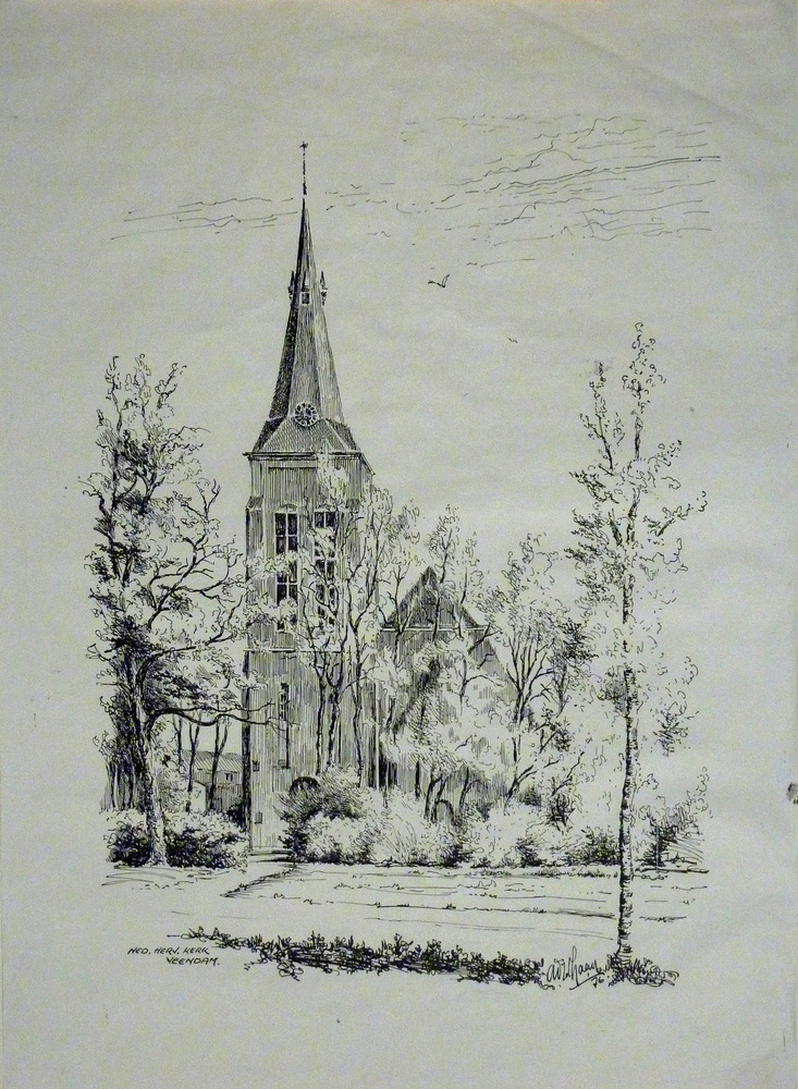 Nederlands hervormde Kerk Veendam A v d Laan  '76
