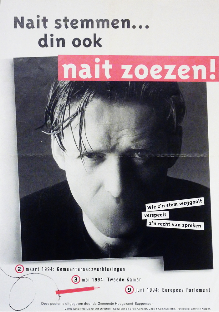 nait stemmen... din ook nait zoezen wie zijn stem weggooit verspeelt zijn recht van spreken