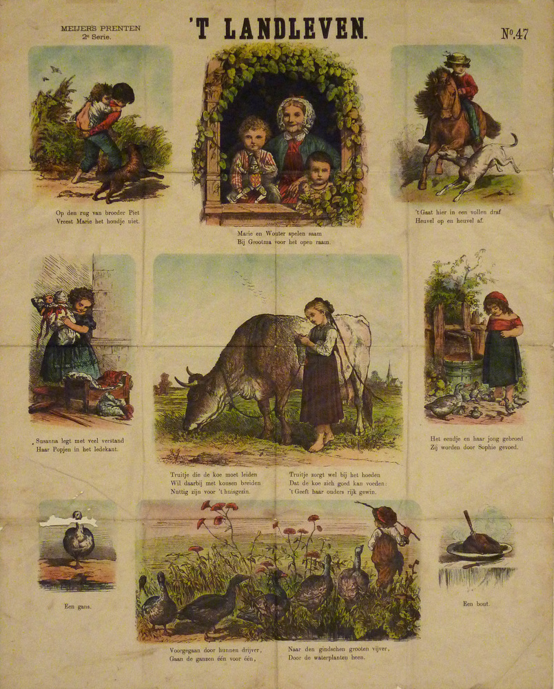 meijers prenten 2e serie 't landleven No 47