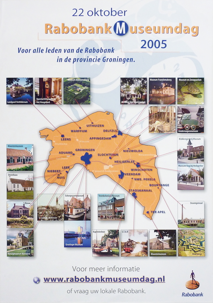 22 oktober Rabobank Museumdag 2005 voor alle leden van de rabobank in de provincie Groningen