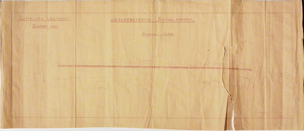 wegverbetering Schoolstraat   1925
