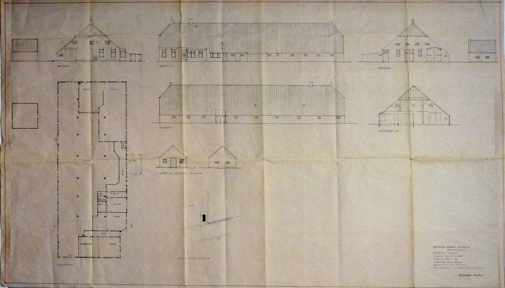 boerderij numero dertien 8 ommelanderwijk gemeente veendam kadaster sectie H nr 1601