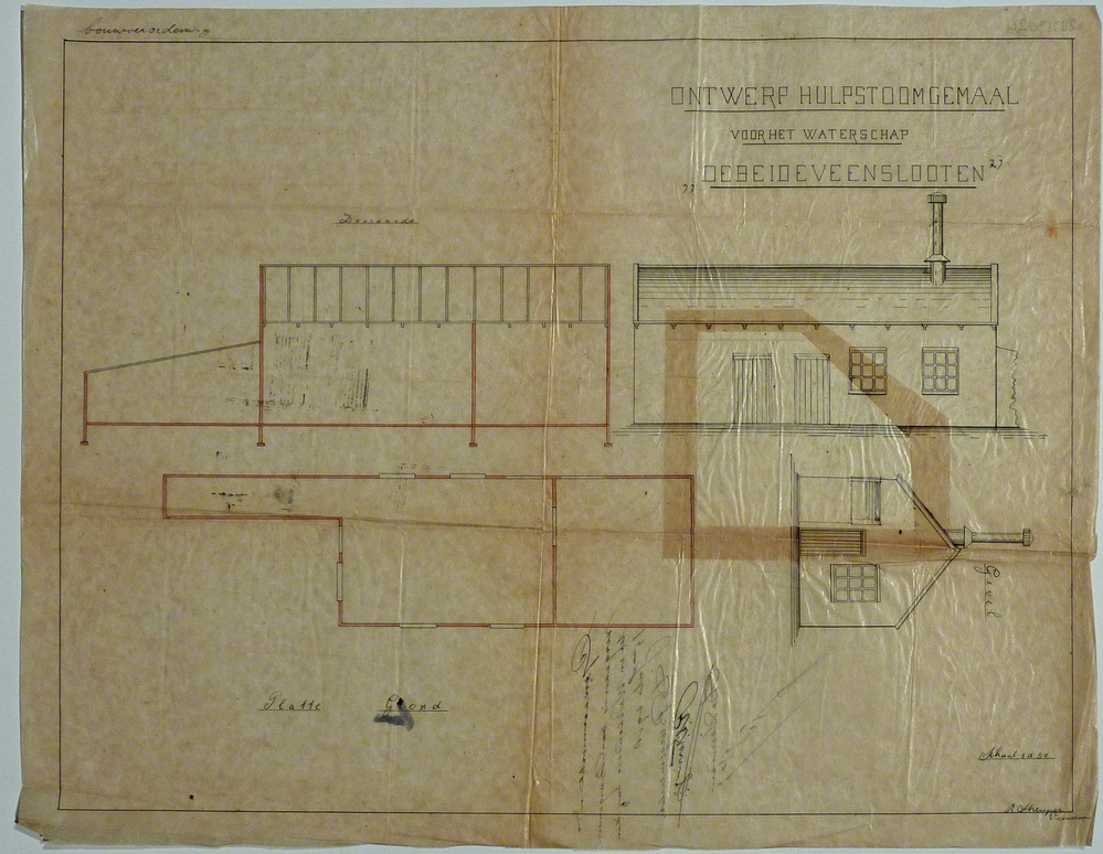 ontwerp hulpstoomgemaal voor waterschap de beide veensloten