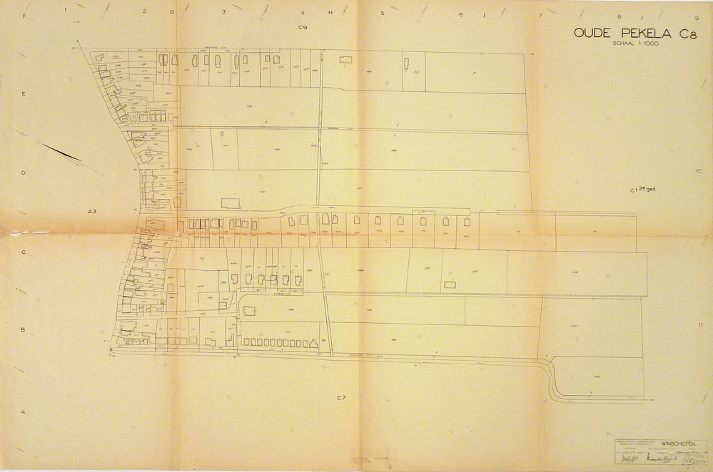 Oude pekela DC 8 plattegrond