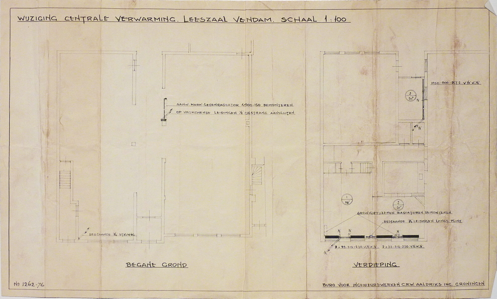 Wijziging Centrale Verwarming leeszaal Veendam