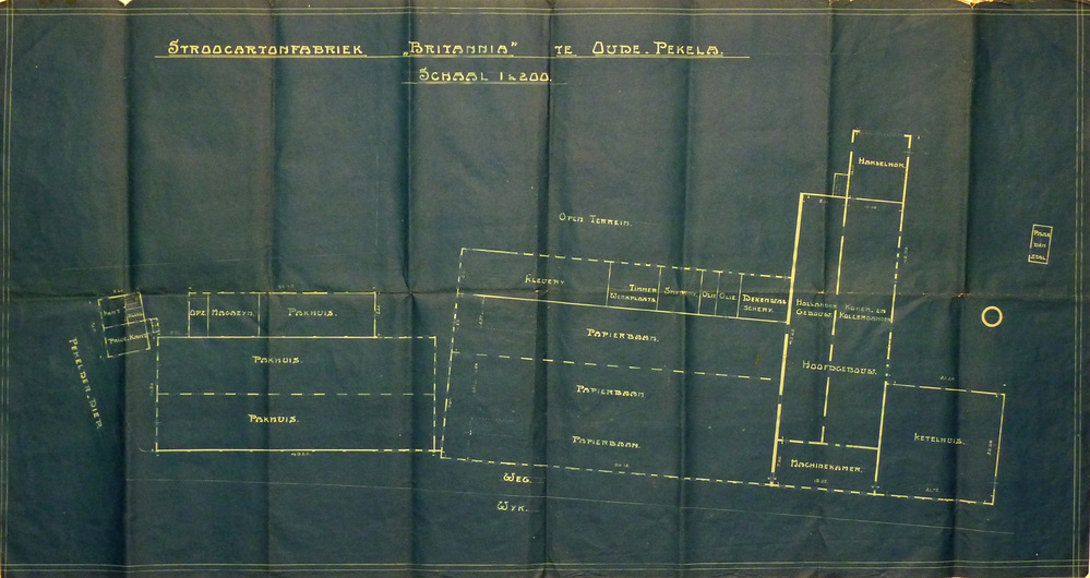 stroocartonfabriek Brittannia te Oude Pekela (Plattegrond Britannia)