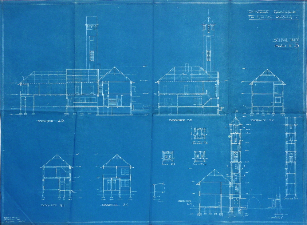 ontwerp raadhuis te nieuwe pekela blad 3