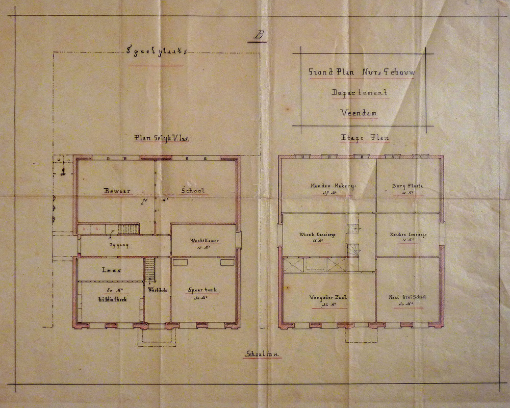 grondplan nutsgebouw departement veendam B