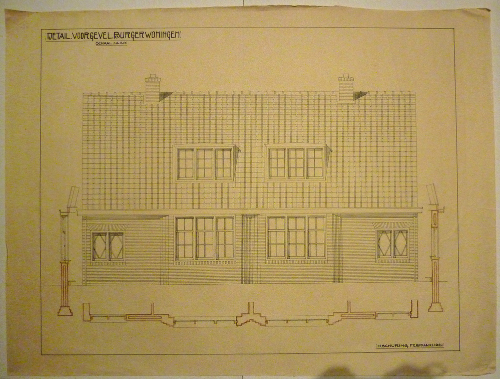 detail voorgevel burgerwoningen