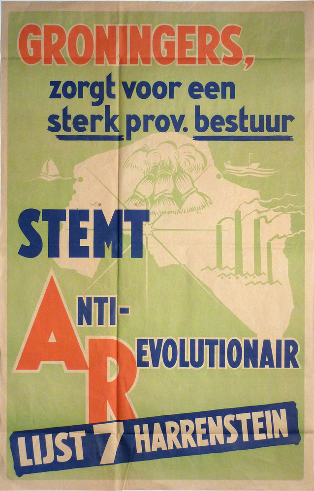 Groningers zorgt voor een sterk prov bestuur stemt anti revolutionair lijst 7 harrenstein