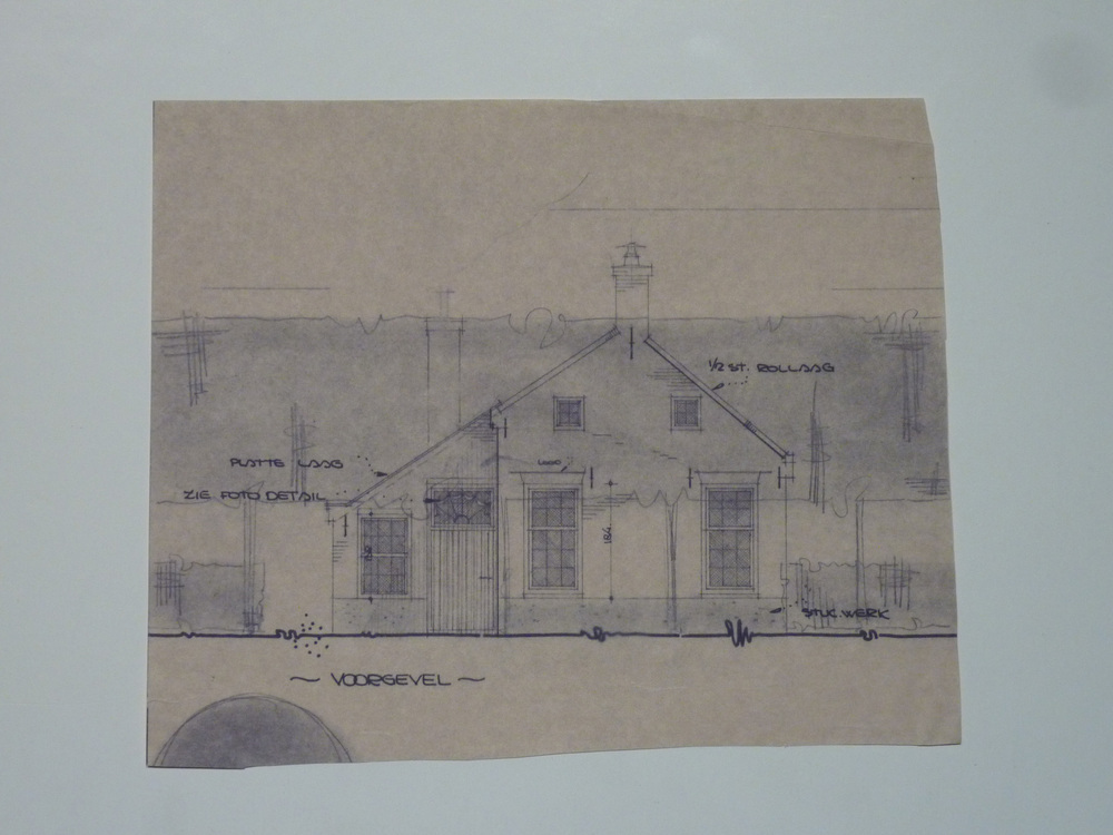 voorgevel stuc werk 1/2 st rolling