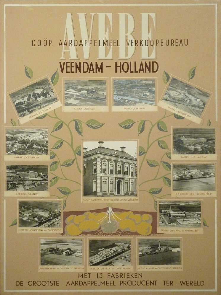 13 aardappelmeelfabrieken van de AVEBE