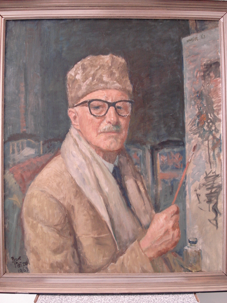 Oude Bart Peizel met bontmuts