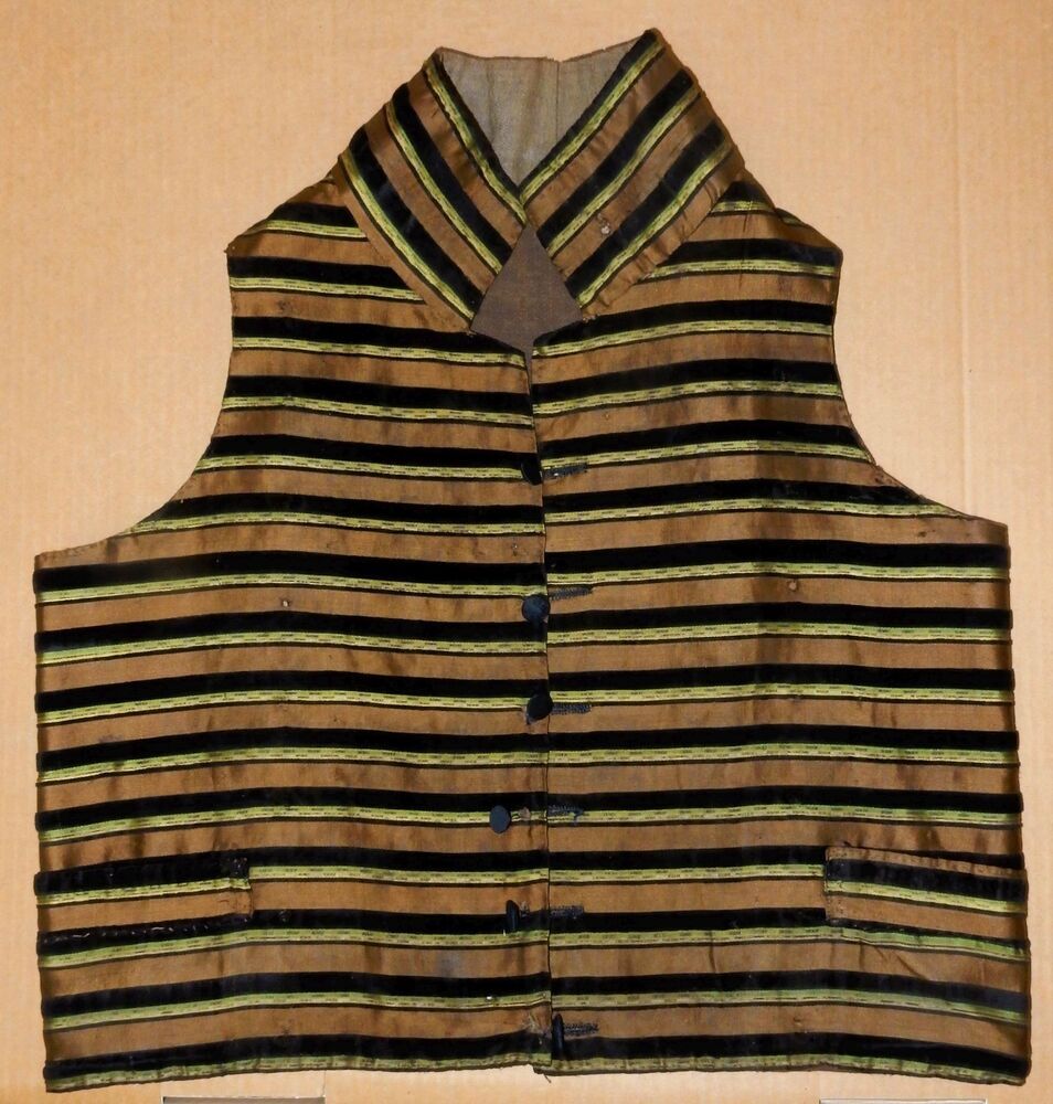 vest, zijde, 1800-1850