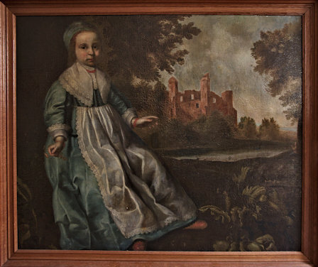 Meisje bij borg Asinga