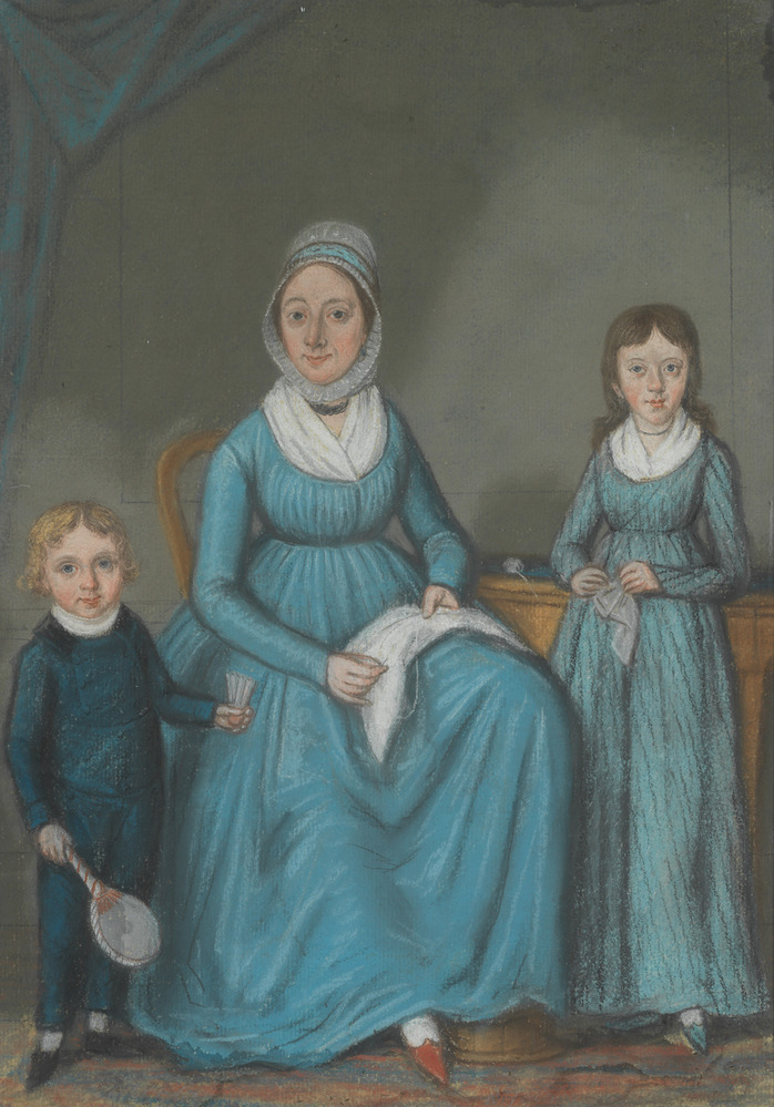 Familie van Loon; Twee kinderen en vrouw