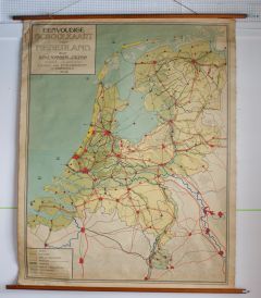 Eenvoudige schoolkaart van Nederland