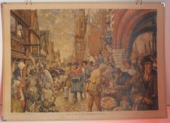 Een stad in de middeleeuwen