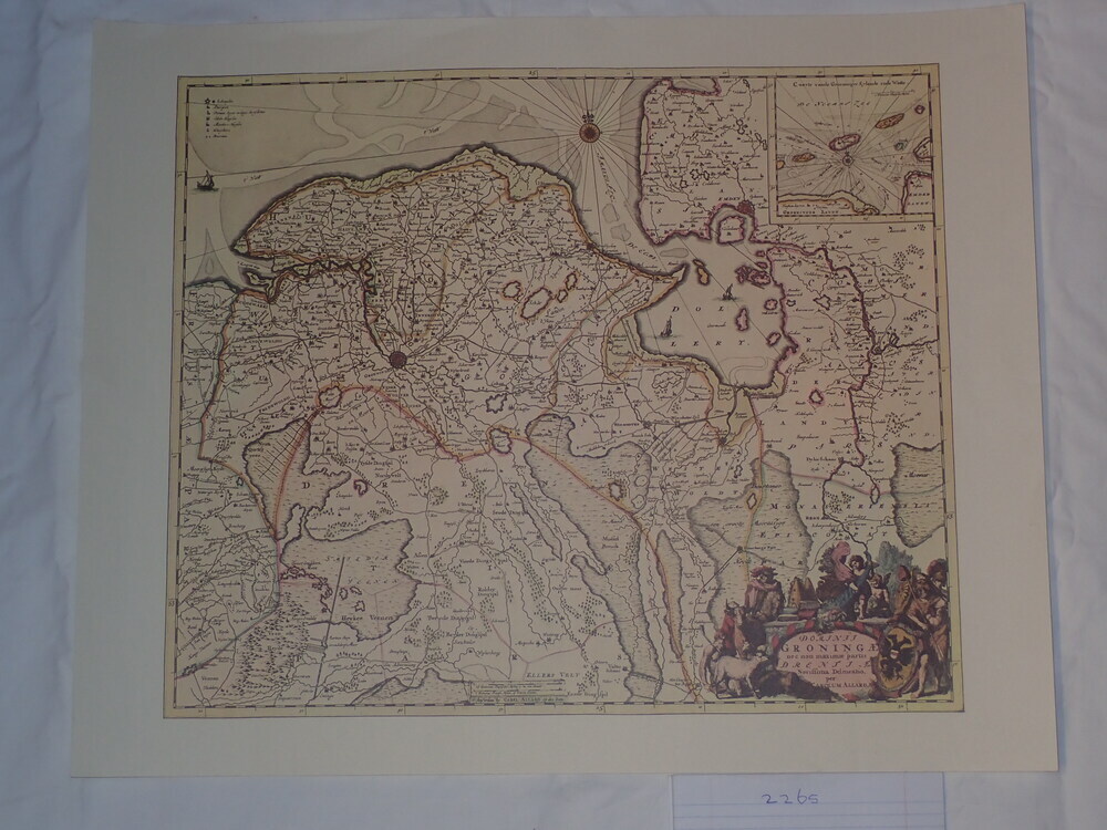 Caerte van de Groeningen, Eylande ende Walle