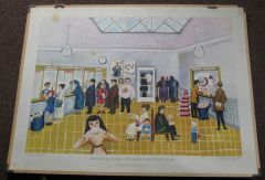 Wachtkamer van een postkantoor