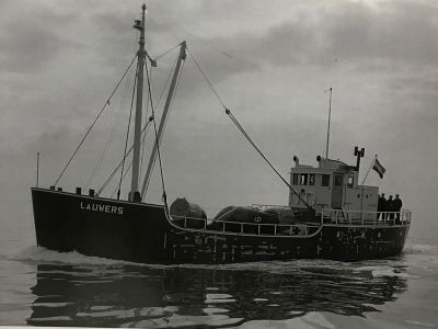 Betonningsvaartuig "Lauwers"in vaart