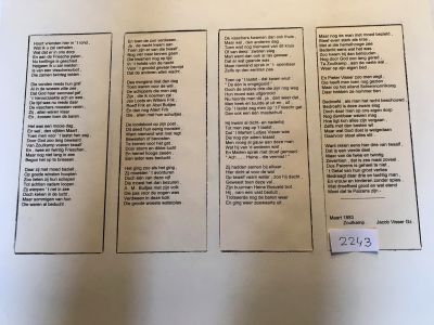 Gedicht Jacob Visser Gz.