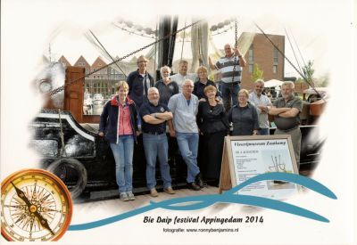 Groepsfoto vrijwilligers Visserijmuseum (Bie Daip Appingedam)