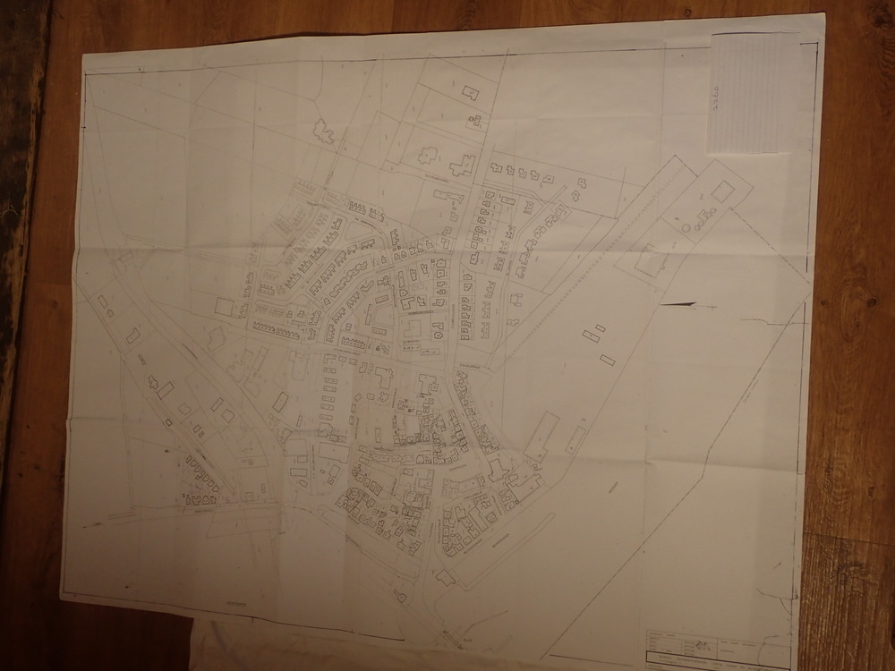 Kaart van bureau gemeente werken